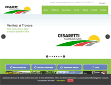 Tablet Screenshot of cesarettiagricoltura.com
